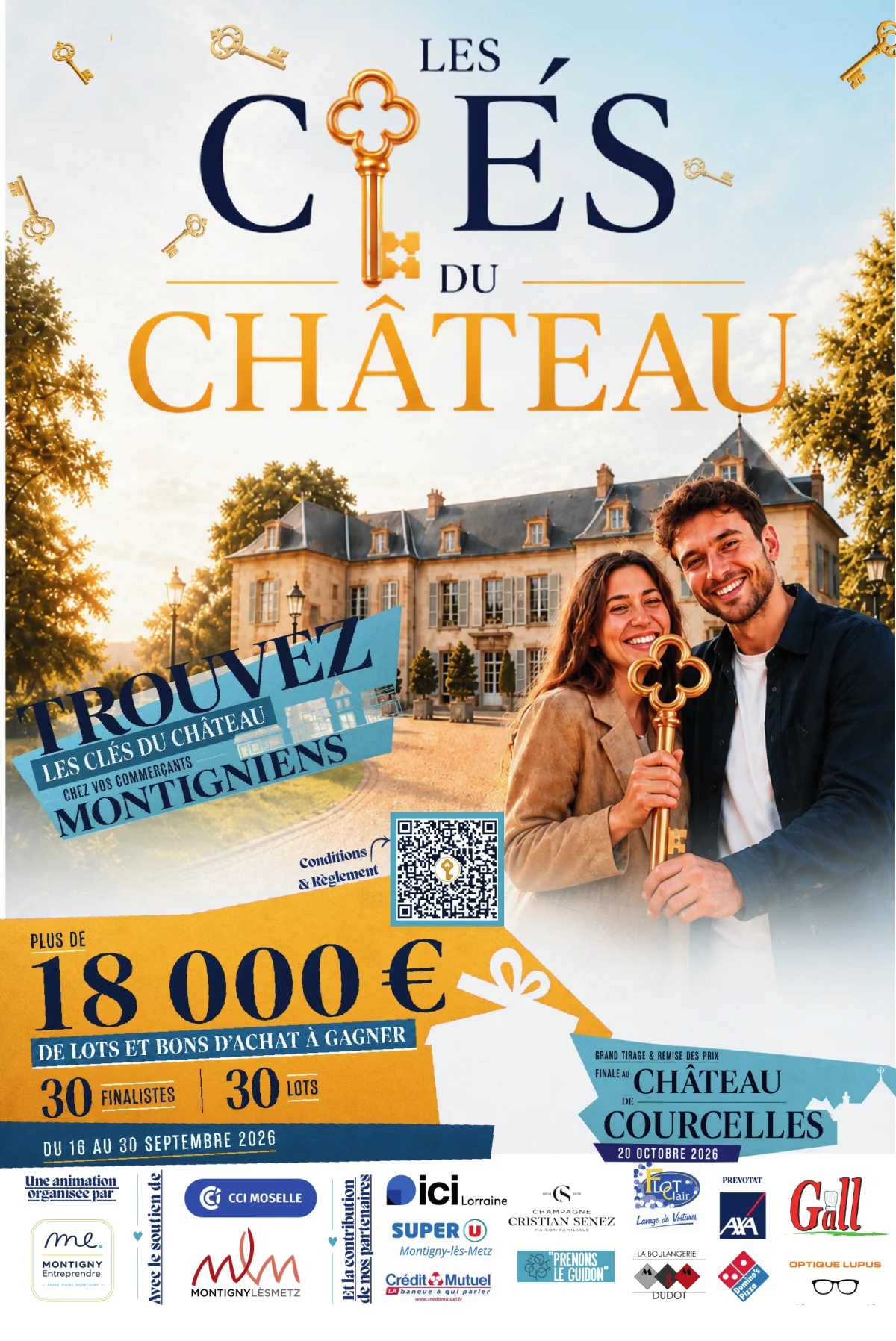 Affiche officielle du jeu Les Clés du Château à Montigny-lès-Metz