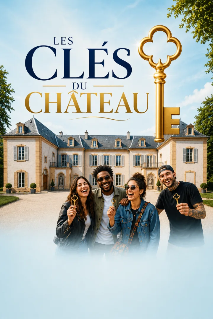 Affiche Les clés du château, grand jeu des commerçants